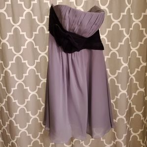 Allure Bridal Gray and Black Dress Size 8